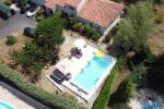 Vakantie Villa - Domaine de La Haute Prèze - Maison Mon Cherry - Bovenaanzicht zwembad