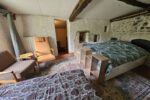 Slaapkamer boven twee bedden vakantievilla Farmhouse of Goth Frankrijk
