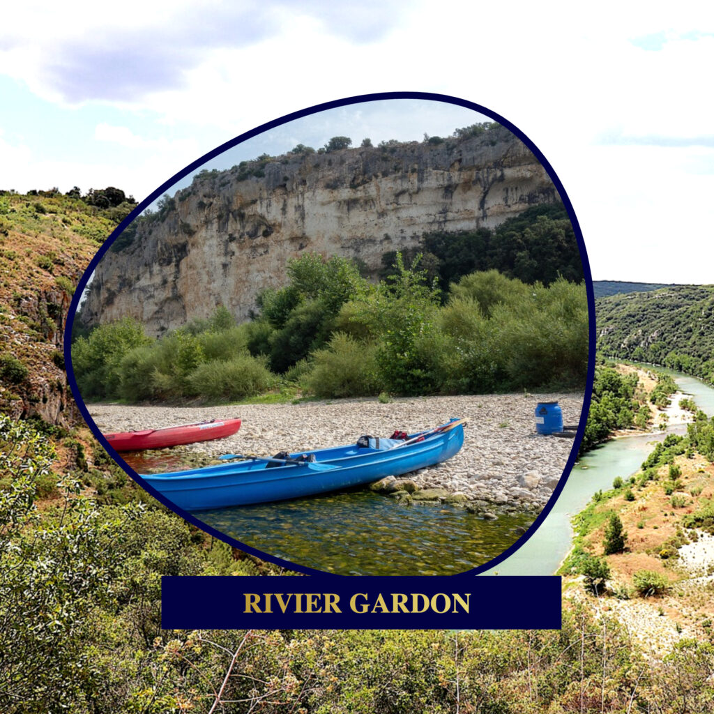 Vakantie in de Gard Frankrijk Kanoën kanovaren rivier Gardon