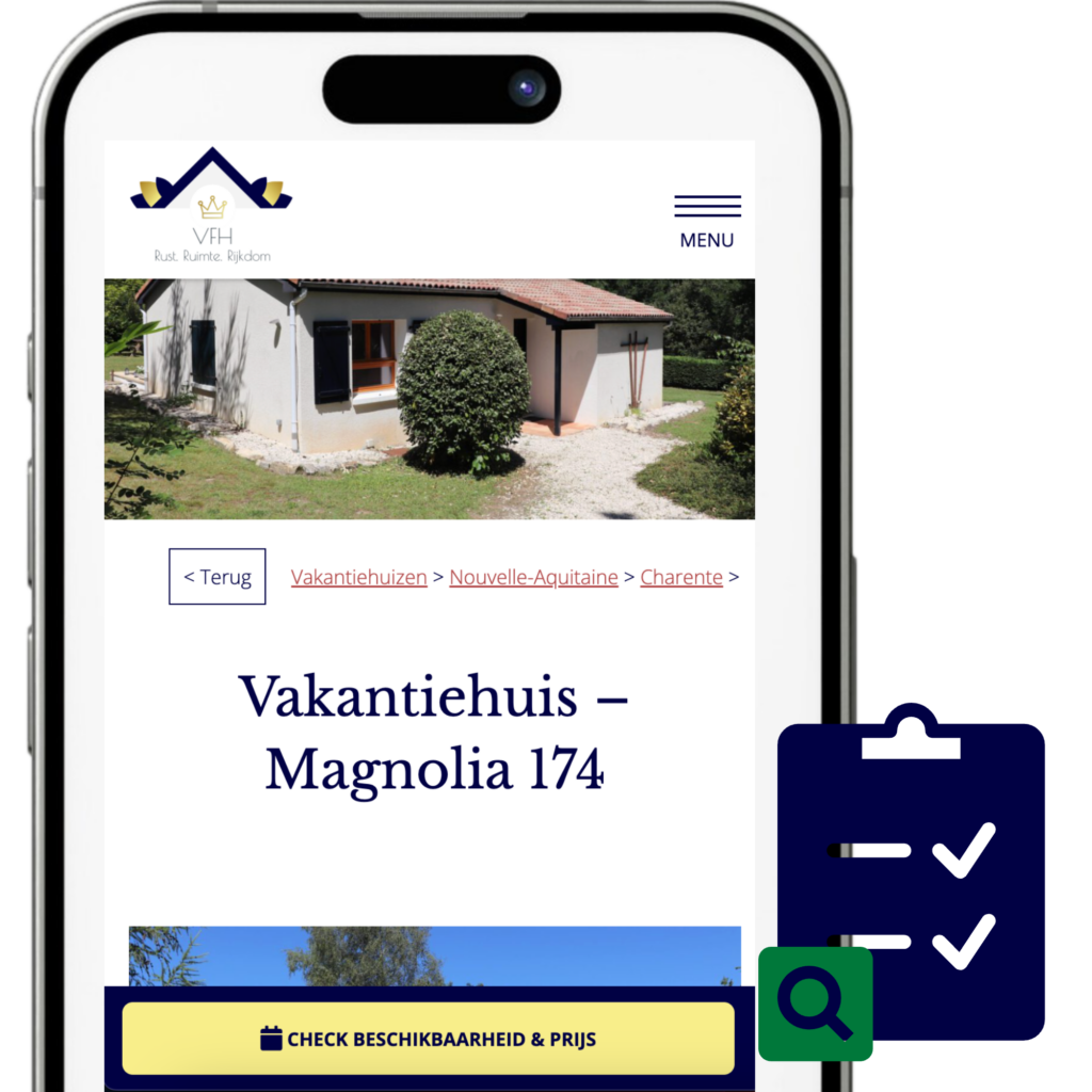 Aanmelden vakantiehuis verhuren stap 2 controle & optimalisatie